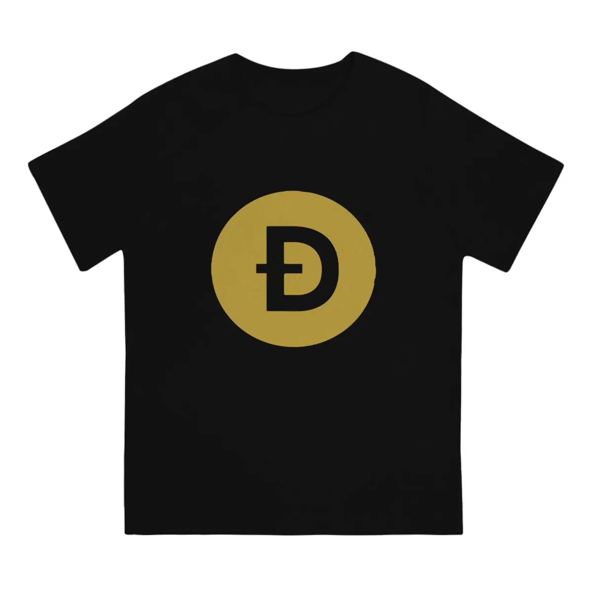 Men  Doge Coin Logo Crypto Currency Best Seller  T shirts Men's  High Quality Pure Cotton  T-shirt Cotton Short Sleeves Men's