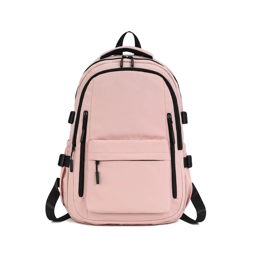 

Повседневный однотонный студенческий рюкзак из ткани Оксфорд, большая вместительная сумка на плечо, школьная сумка в корейском стиле Харадзюку для девочек