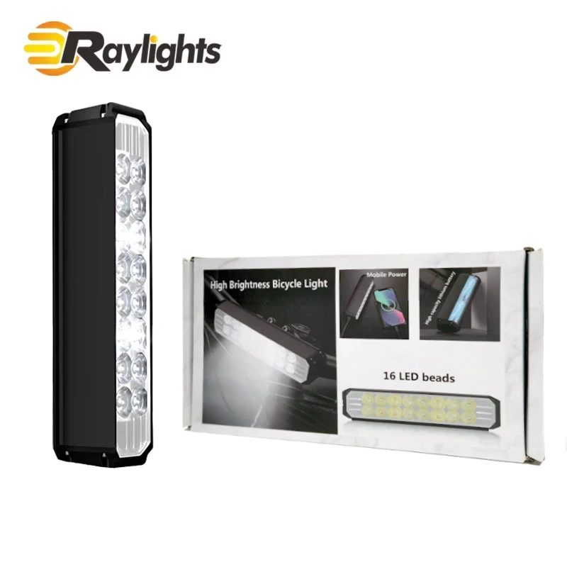 

XHH850 16LEDs Bicycle Headlights Aluminum Alloy Bicycle Light Night Riding Flashlights