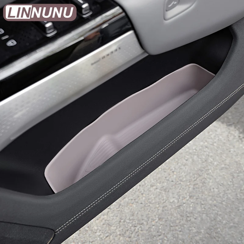 LINNUNU силиконовый ящик для хранения дверей автомобиля для Zeekr 7x 2025 2026, аксессуары для салона автомобиля, водонепроницаемый, грязеотталкивающий, снижает шум