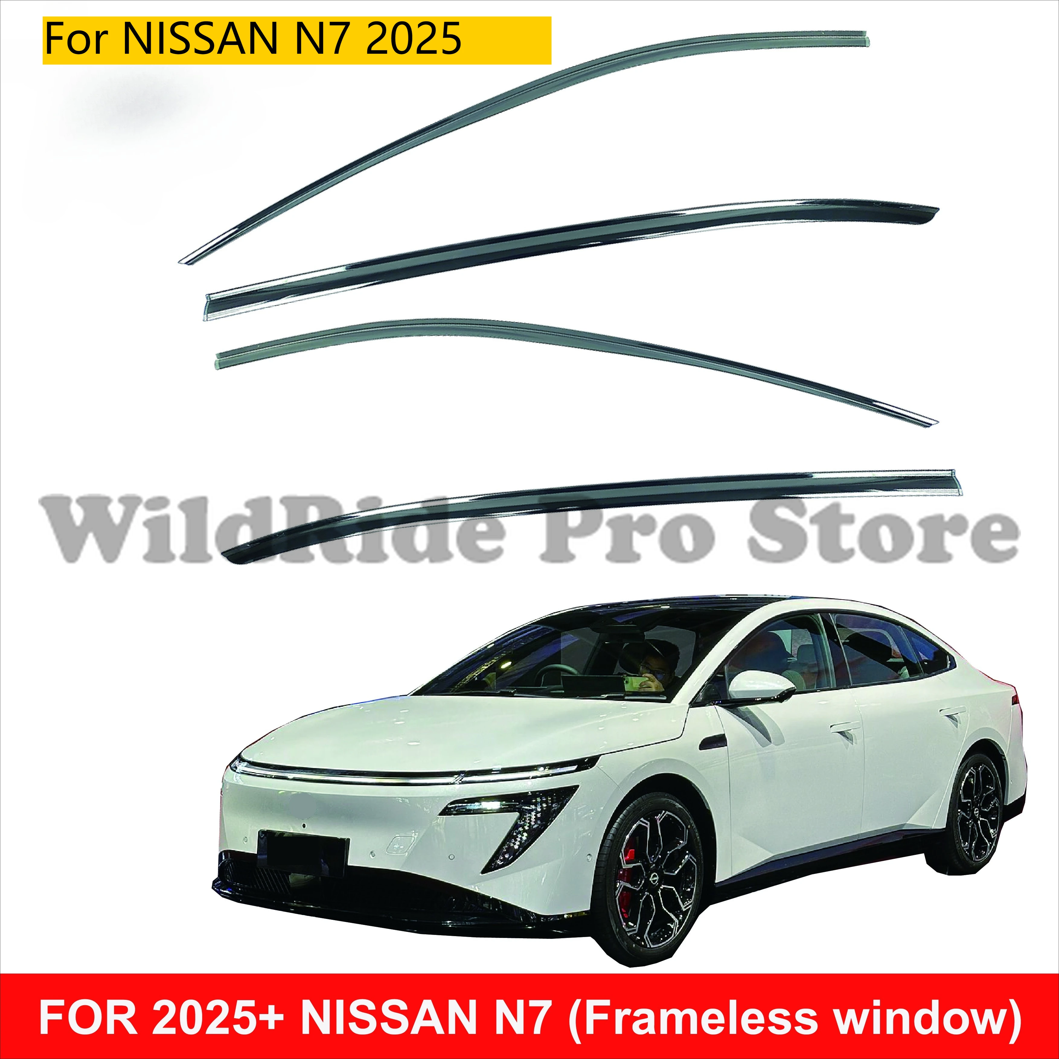 

Car Accessories Vent Door Window Visor Wind Deflector Sun Visors Rain Guard WEATHER SHIELDS VENTVISOR for NISSAN N7 2025