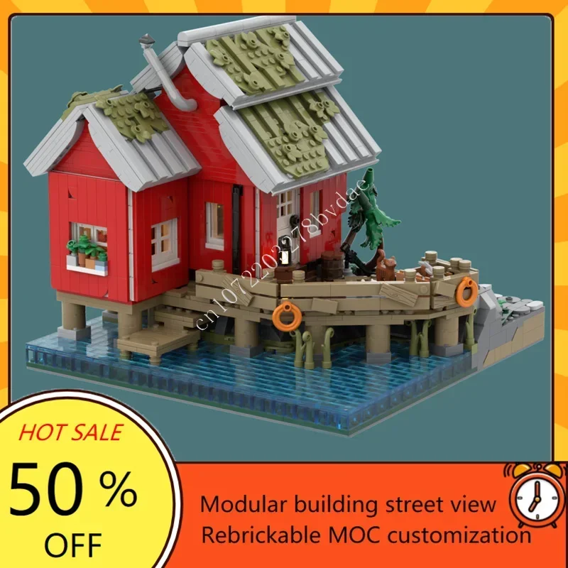 2729PCS the Fisherman's Home Modular MOC Creative street view Model Custom Puzzles Architecture DIY Education Model Toys Gifts