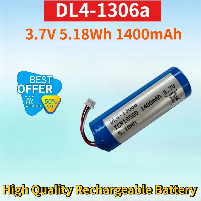 

DL4-1306a 3.7V 5.18Wh 1400mAh Lithium-ion Rechargeable Battery Pack for ICR18500 High Quality High Capacity Replacement Battery