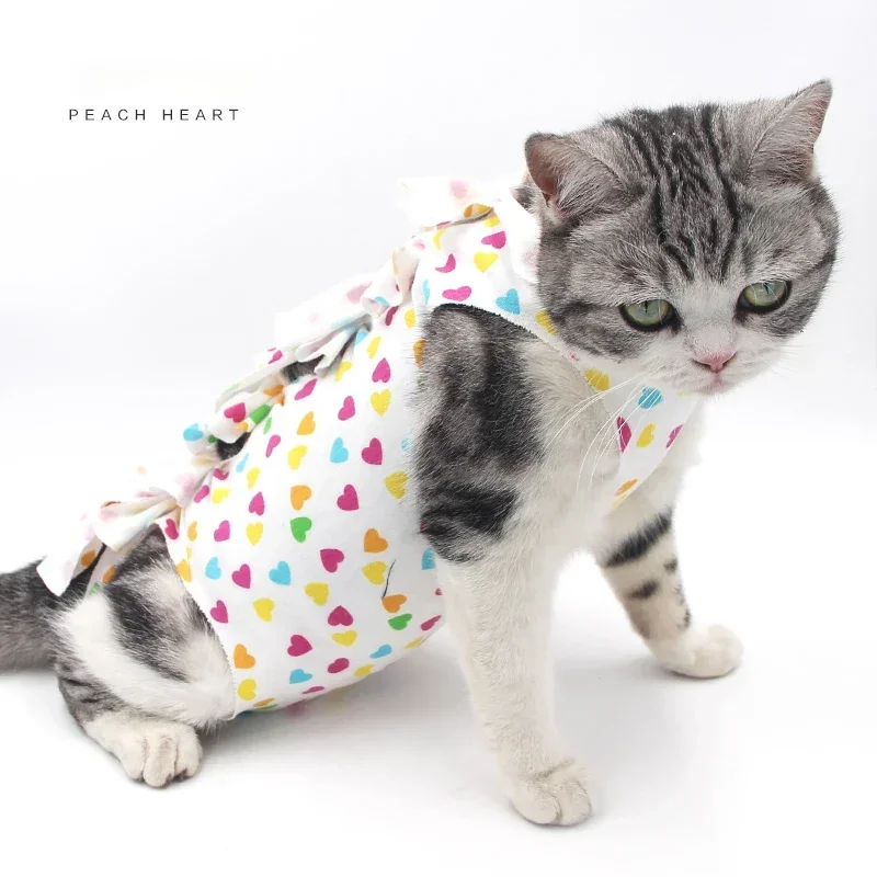 Anti-licking Sterilization Cat Clothes Recovery Suit After Surgery Breathable Physiological Puppy Anti-scratch Body Strap Vest