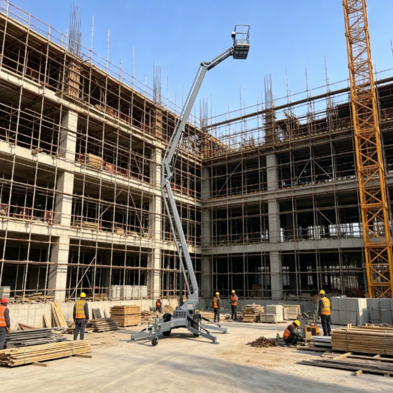 Customized Electric Boom Lift Towable Articulating Man Lift Work Platform with 360 Degree Rotation 20m Height & Reach