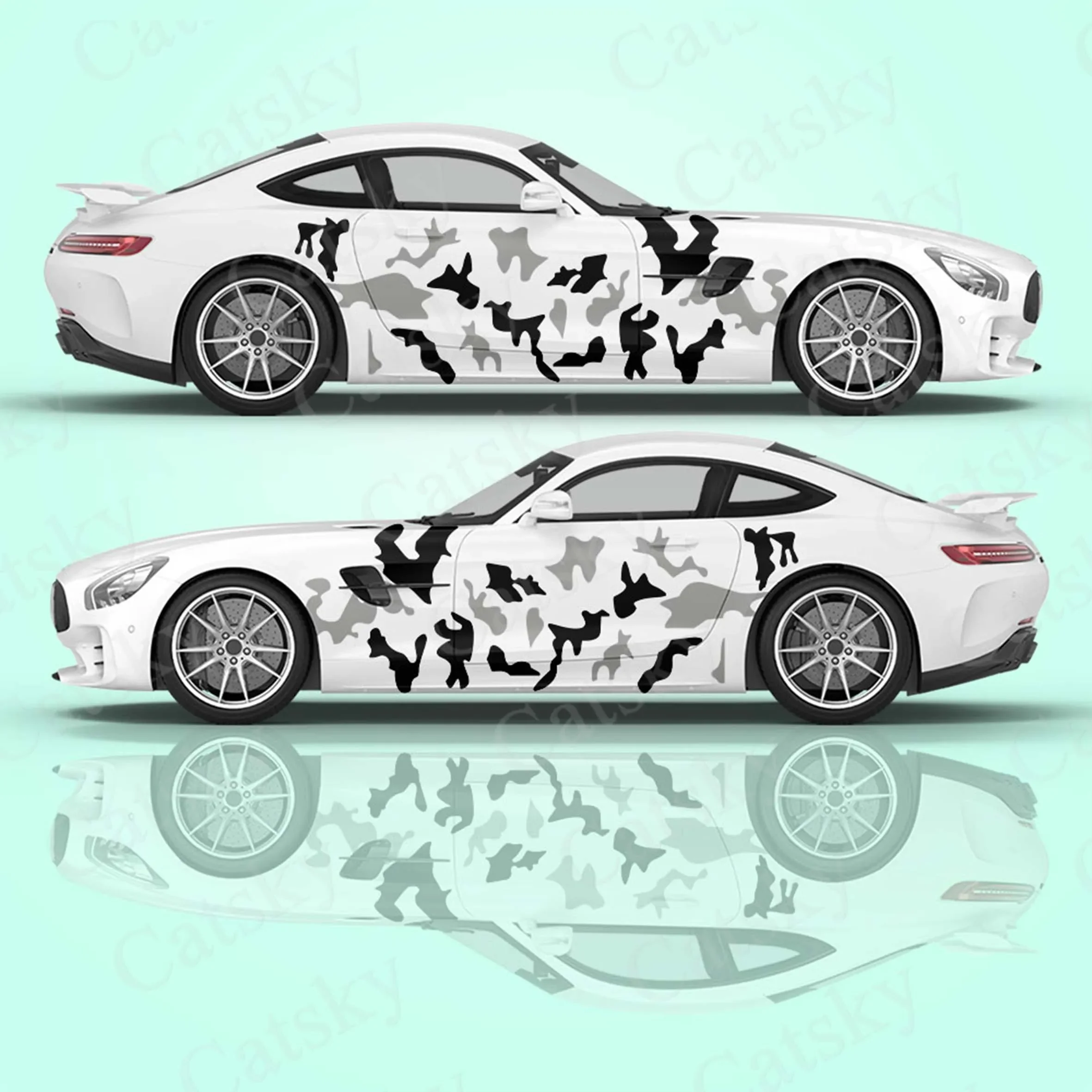 

Camouflage 2pcs/Set Car Sticker for Universal Large Car Sticker for Univers, Car Stickers on The Left and Right Sidesal