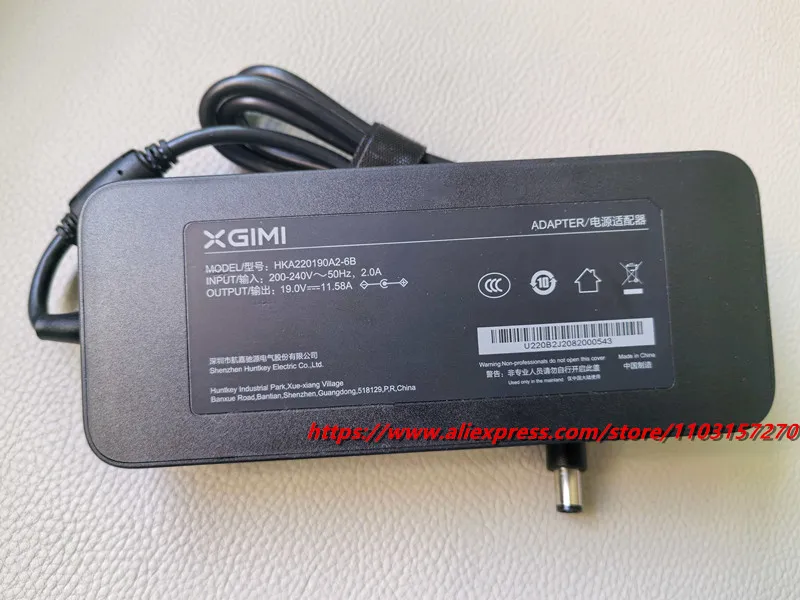 Original XGIMI 19V 11.58A 220W HKA220190A2-6B 220V AC Adapter