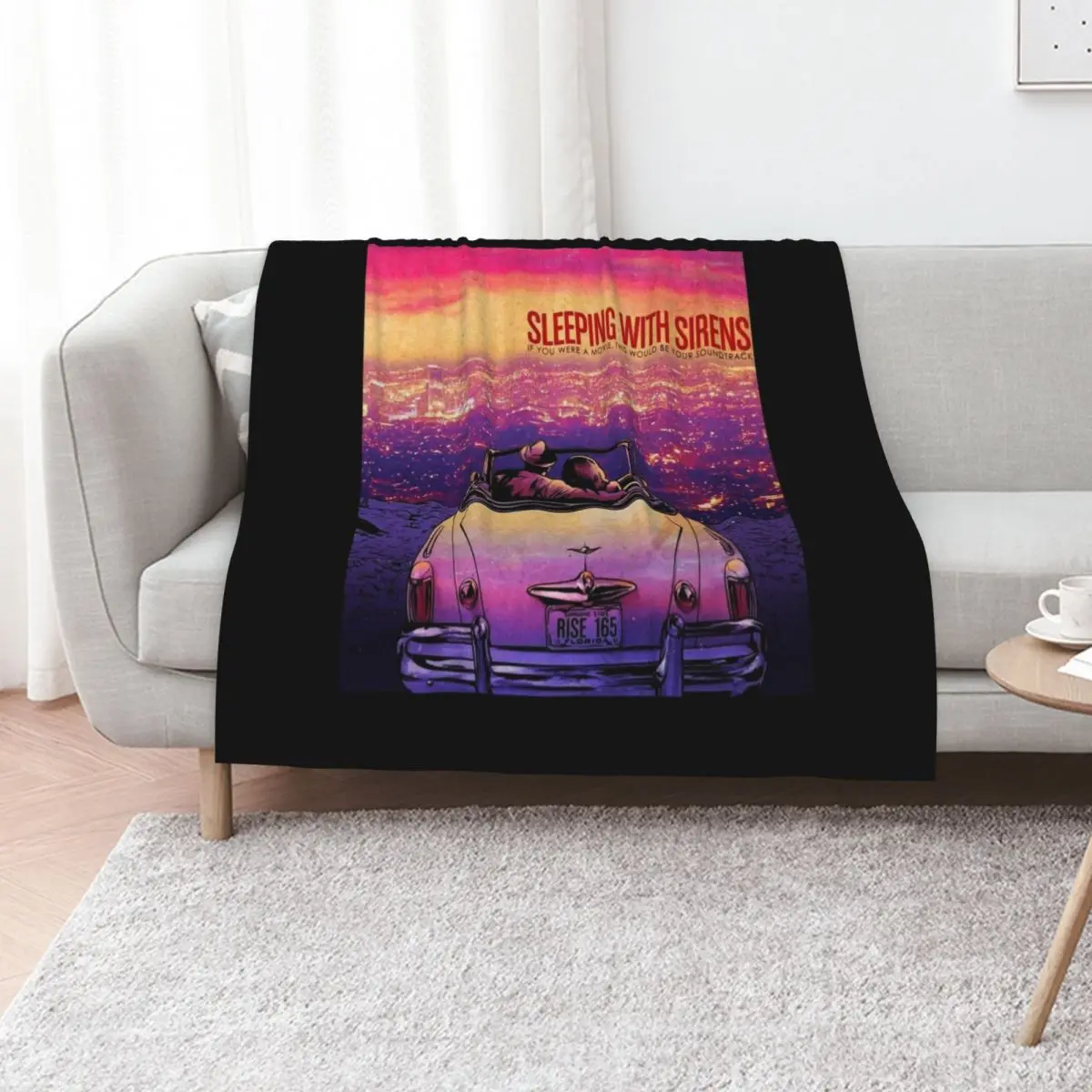 Beautiful Model Sleeping With Sirens Romantic Movie Classic Fans Throw Blanket Beach Sofa Bed Moving Blankets