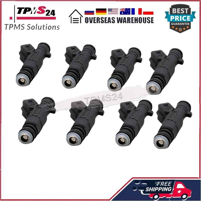 8PCS Fuel Injectors 0280156079 For Ferrari 612 Scaglietti MG ZT MG ZT-T Rover 75