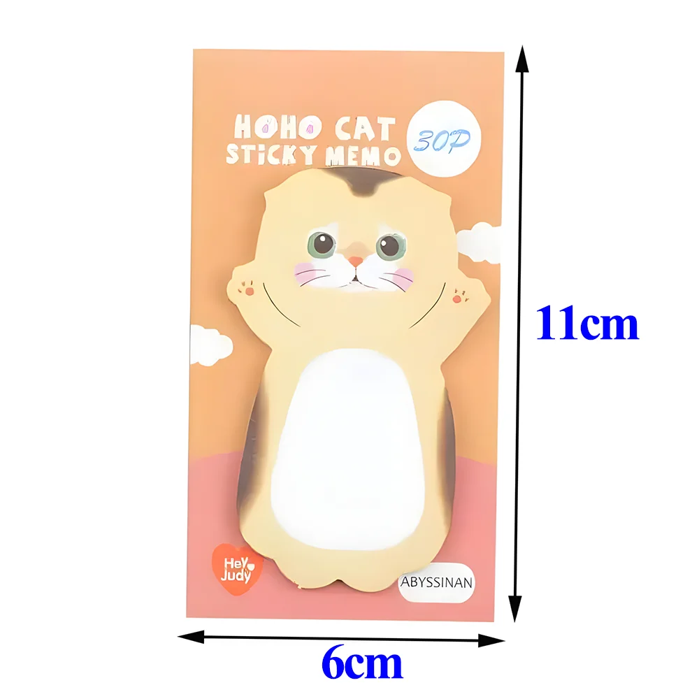 Novità Cute Cat Paw Sticky Notes Funny Kawaii Memo Pad Post blocco note cancelleria estetica Check List To Do Index Tabs Stickers