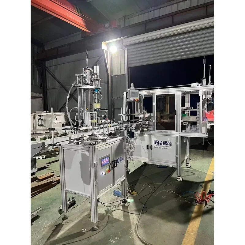 High Productivity Automatic Empty Bottle Bagging & Capping Machine for Medical PET Plastic Bottles