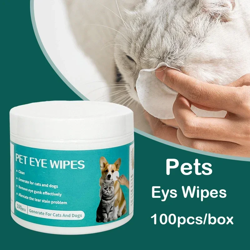 Wet Tissue Eye Tear Stain Remover Care Pet Cleaning Supplies Tartar Removal Clean Dogs Cats Eliminator Healthly Hygiene Products