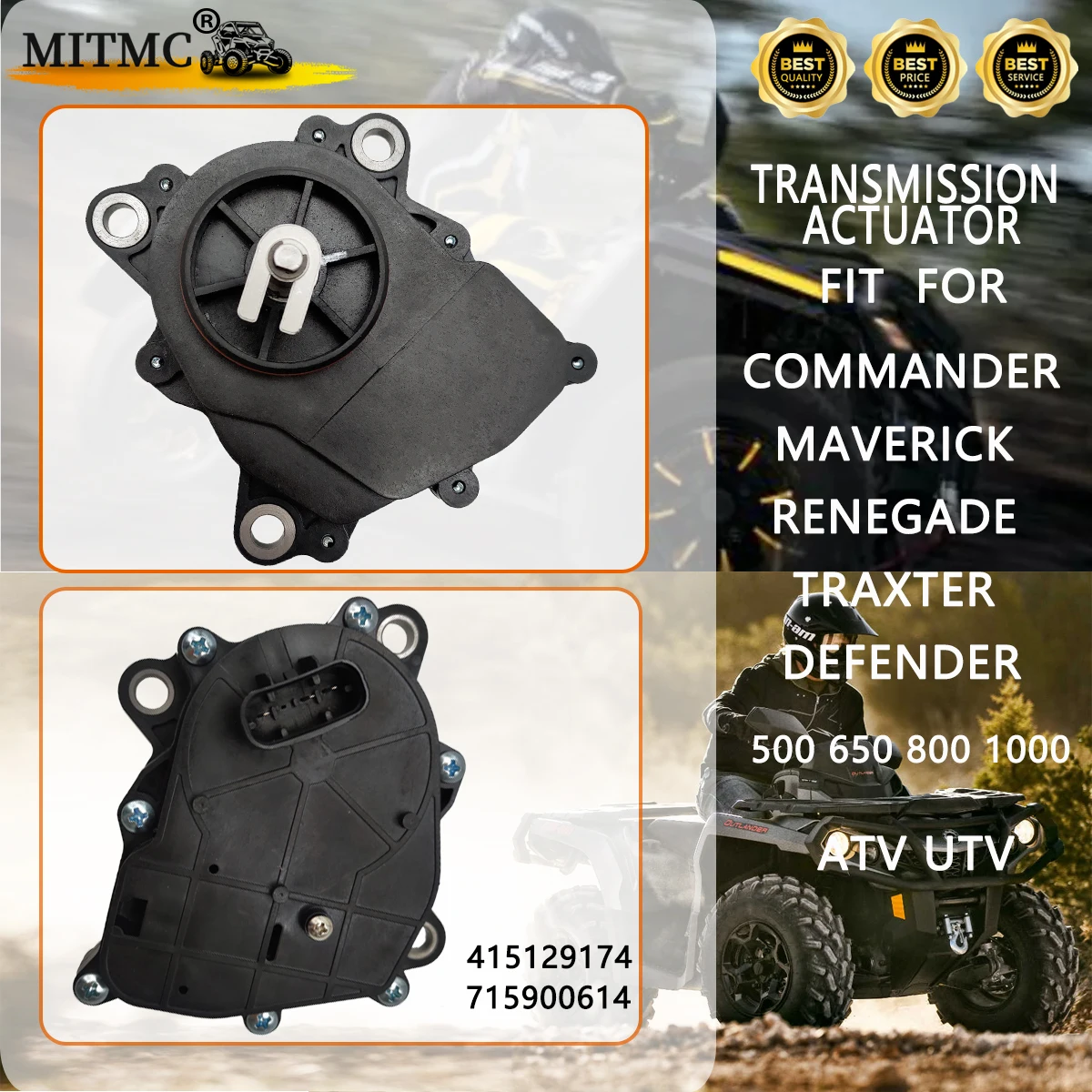 3 Pin 4X4 Transmission Actuator For COMMANDER  MAVERICK Renegade Traxter DEFENDER 500 650 800 1000 ATV UTV 415129174 715900614