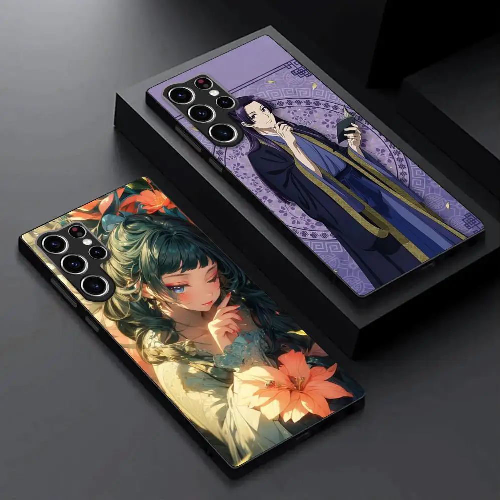 The Apothecary Diaries Jinshi MaoMao Phone Case For Samsung Galaxy S25 S24 S23 S22 S21 S20 Plus Ultra Note20 Soft Black