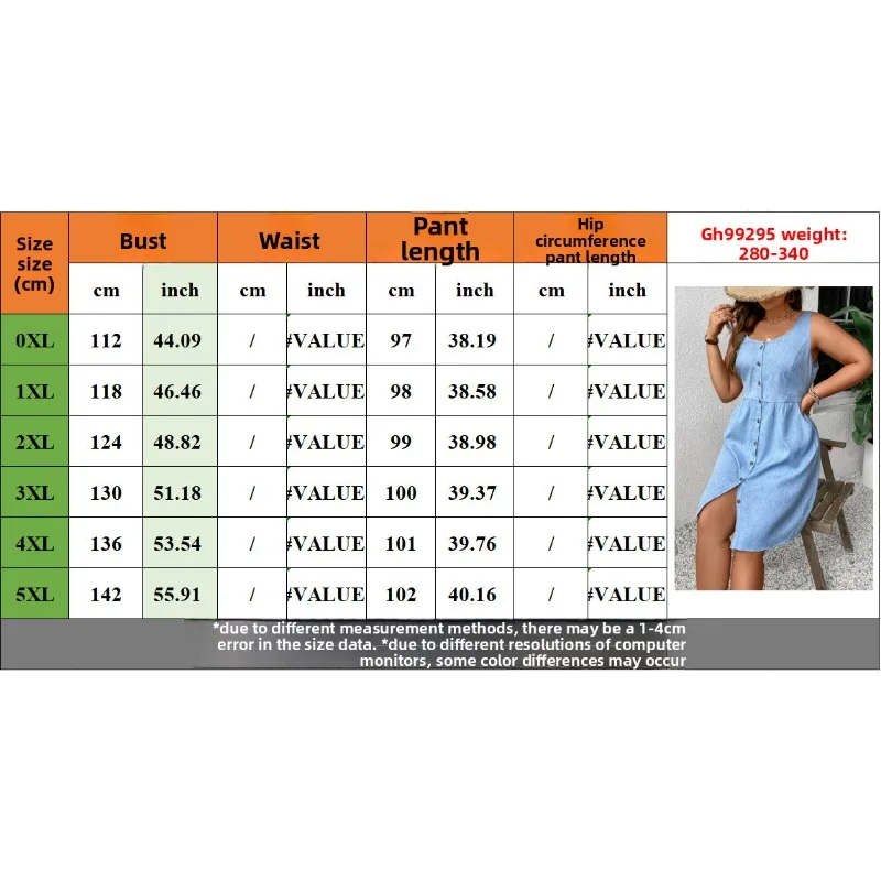 New European Plus Size Single Breasted Sleeveless Women Summer Half Skirt