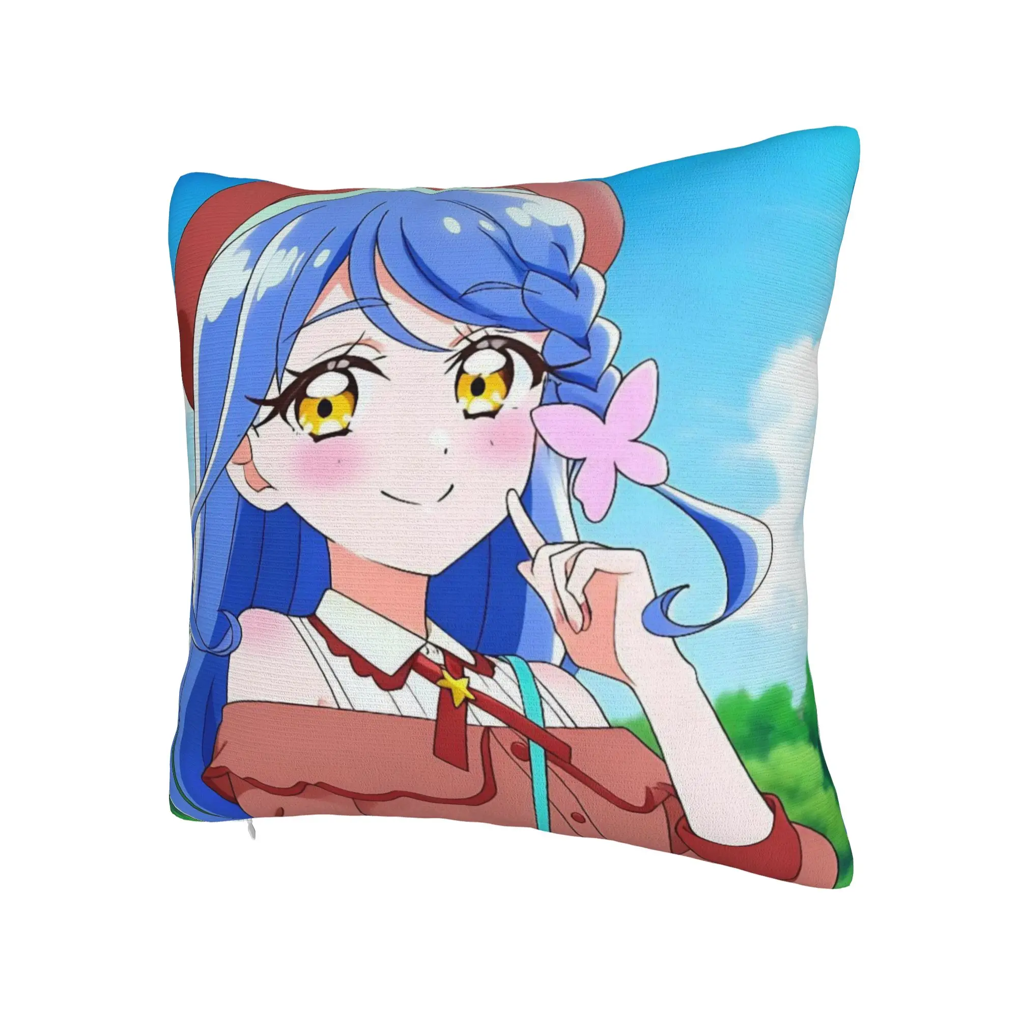 Decorative Pillowcase Soaring Sky Pretty Cure Merch Home  Throw Pillow Case Cover Zippered Multi-Size