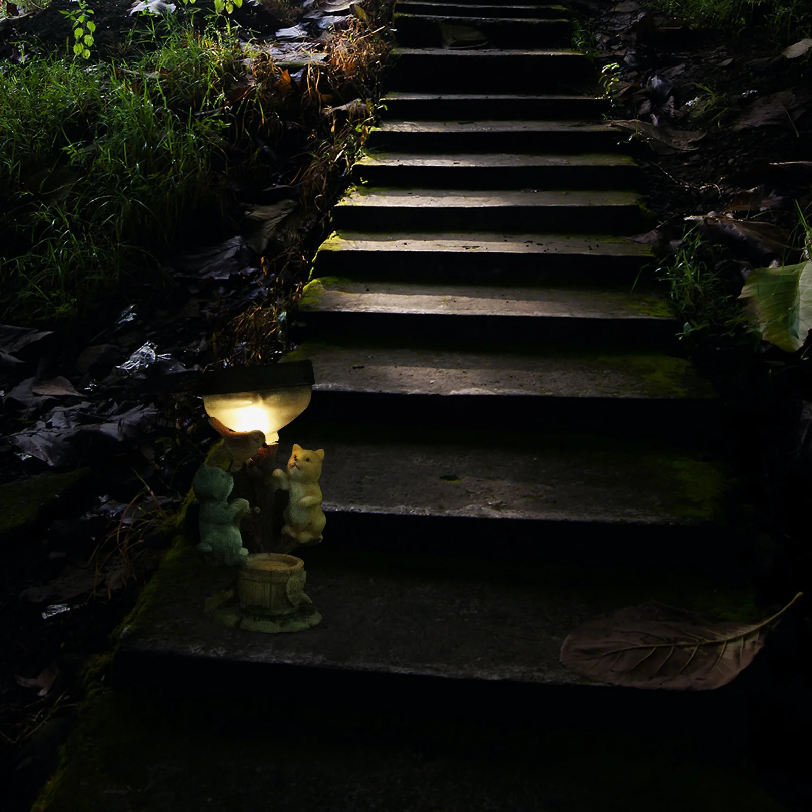 

1Pcs Solar Light Cat Design Decoration Solar Powered Waterproof Garden Night Lamp Courtyard Event