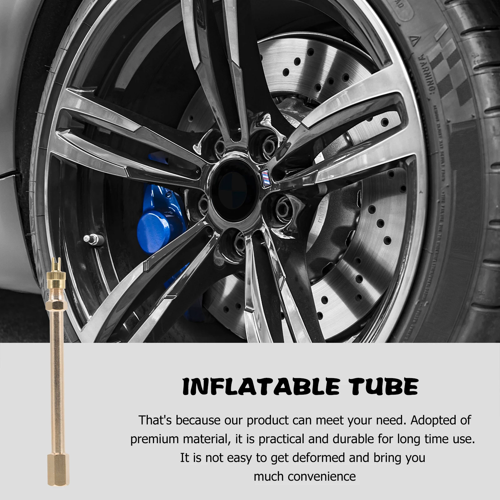 

Tire Valves Extension Adapter Straight Fitting Copper Air Stem Extenders Car Accessories Inflate Deflate Durable Brass Material