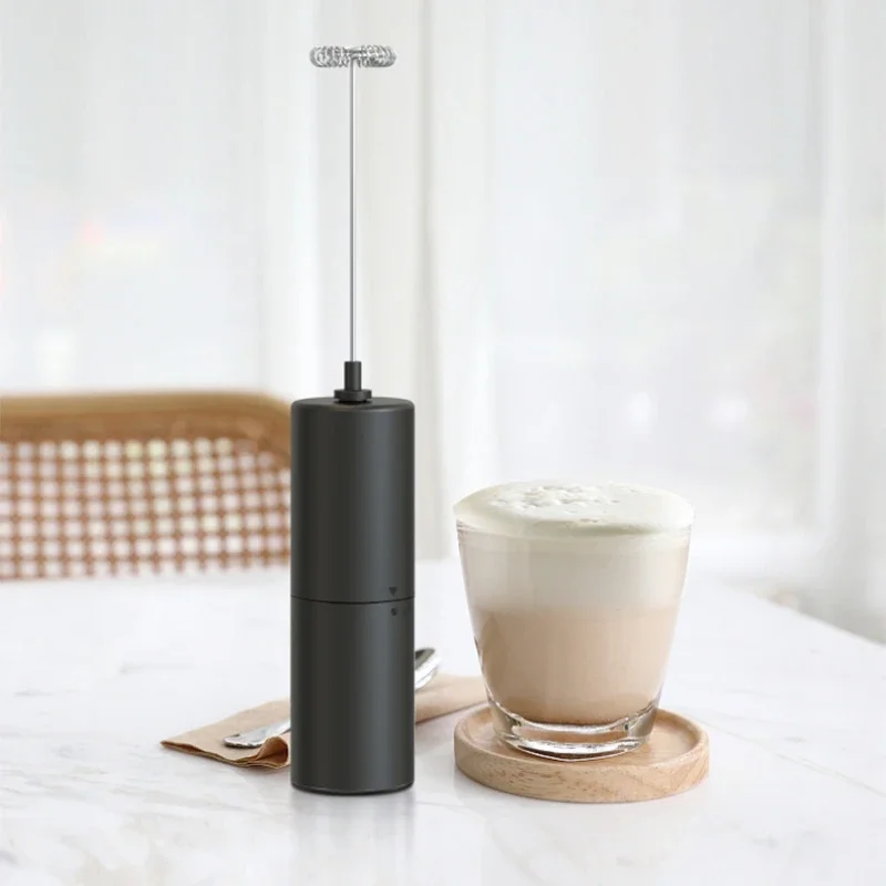 Espumador de leche eléctrico de mano, mezclador de bebidas, agitador, café, capuchino, crema, batidor, mezcla espumosa, batidor de huevos, licuadora de alimentos