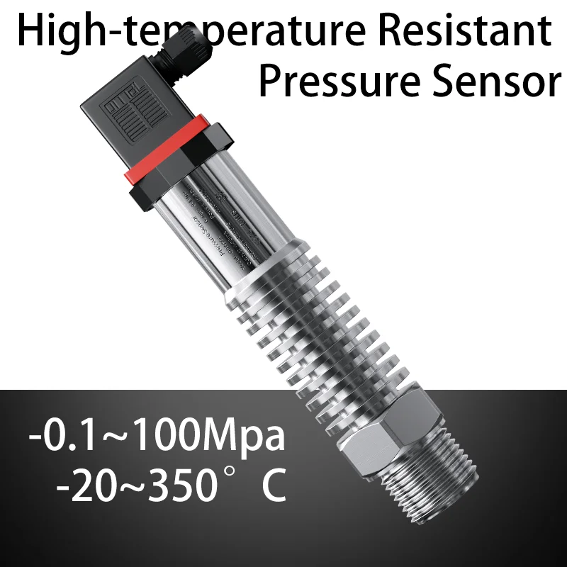 

G1/2 Thread 0-200 Degree Smart High Temperature Pressure Transmitter 0-10bar to 4-20mA Digital Pressure Transducer