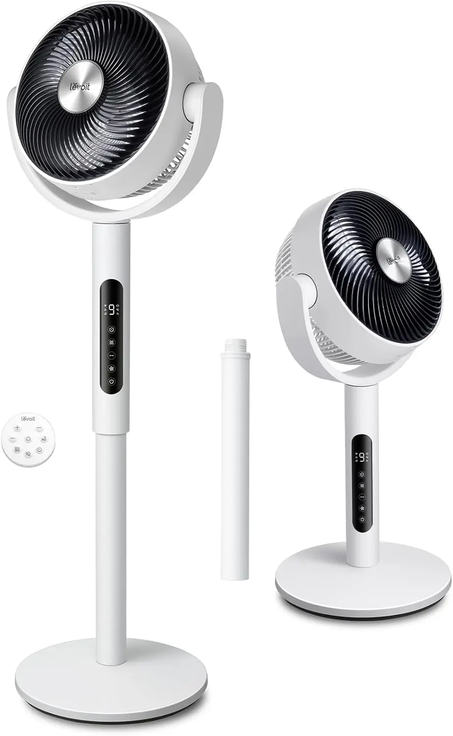 

Standing Fan for Bedroom, CirculAir 120° Oscillating, Quiet 20dB, 9 Speeds, 4 Modes, DC Motor, 2 in 1 Pedestal & Tabletop, 82ft,