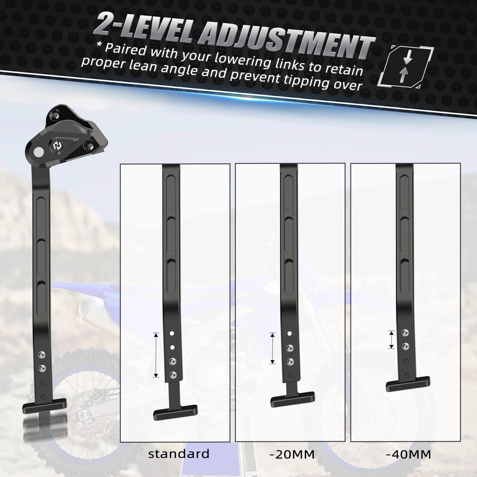 

NICECNC For Yamaha YZ250F 2024-2025 YZ450F 2023-2025 Motorcycle Adjustable Kickstand Kick Side Stand YZF 250 450 YZ 250F YZ 450F