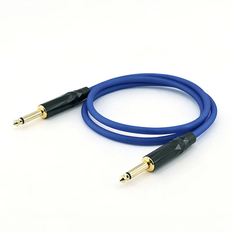 Cable de instrumento de guitarra GOLLEY LION de 6,35 mm (1/4 de pulgada) TS para bajo eléctrico, amplificador, teclado, altavoces y pedales