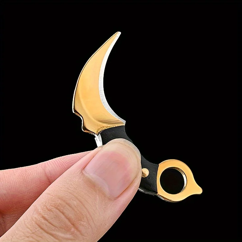 سكين صغير المفاتيح سكين جيب التخييم في الهواء الطلق أدوات تكتيكية لحفظ الحياة المحمولة سكين مقشرة شفرة مثبتة أداة EDC متعددة #3