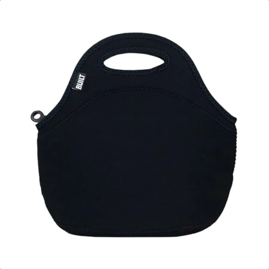 

Gourmet Getaway Soft Neoprene Lunch Tote Bag Lightweight Insulated and Reusable One Size Black