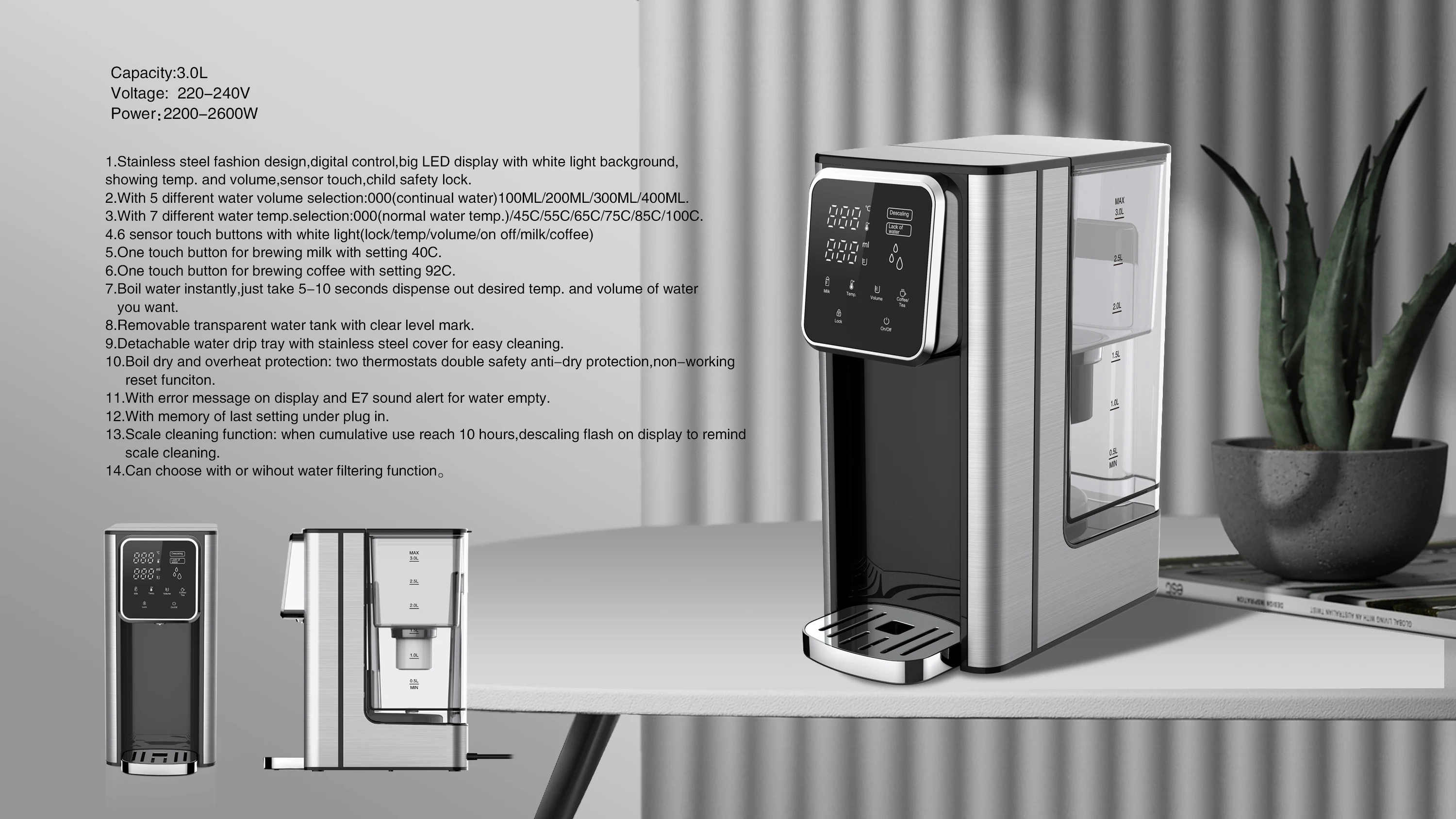Chinese Hot Pure UF Por Water Dispenser Drinking Machine Home Water Purifier Desktop