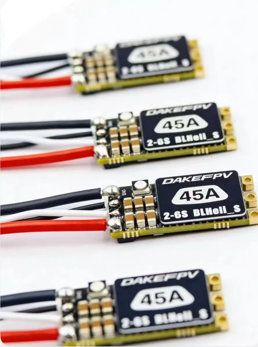 DAKEFPV ST32 35A 45A ESC Mini Elektronischer Geschwindigkeitsregler 2-6S Signalkabel PWM/DSHOT/Sinus für FPV-Renndrohnen RC-Crawler-Autos