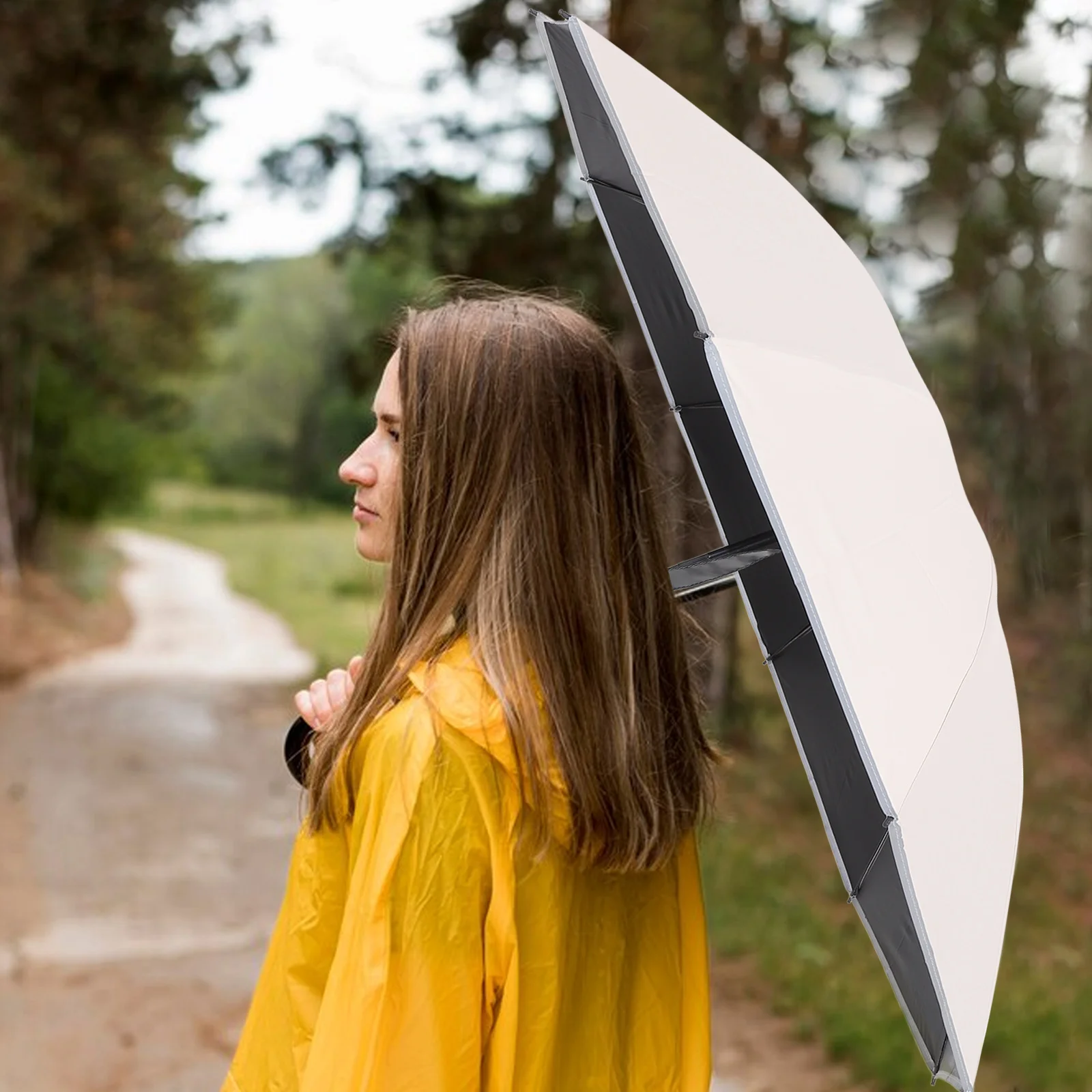 

2PCS Automatic Reverse Folding UV Umbrella for Men Women Dual Purpose Rain Large Canopy Outdoor Travel