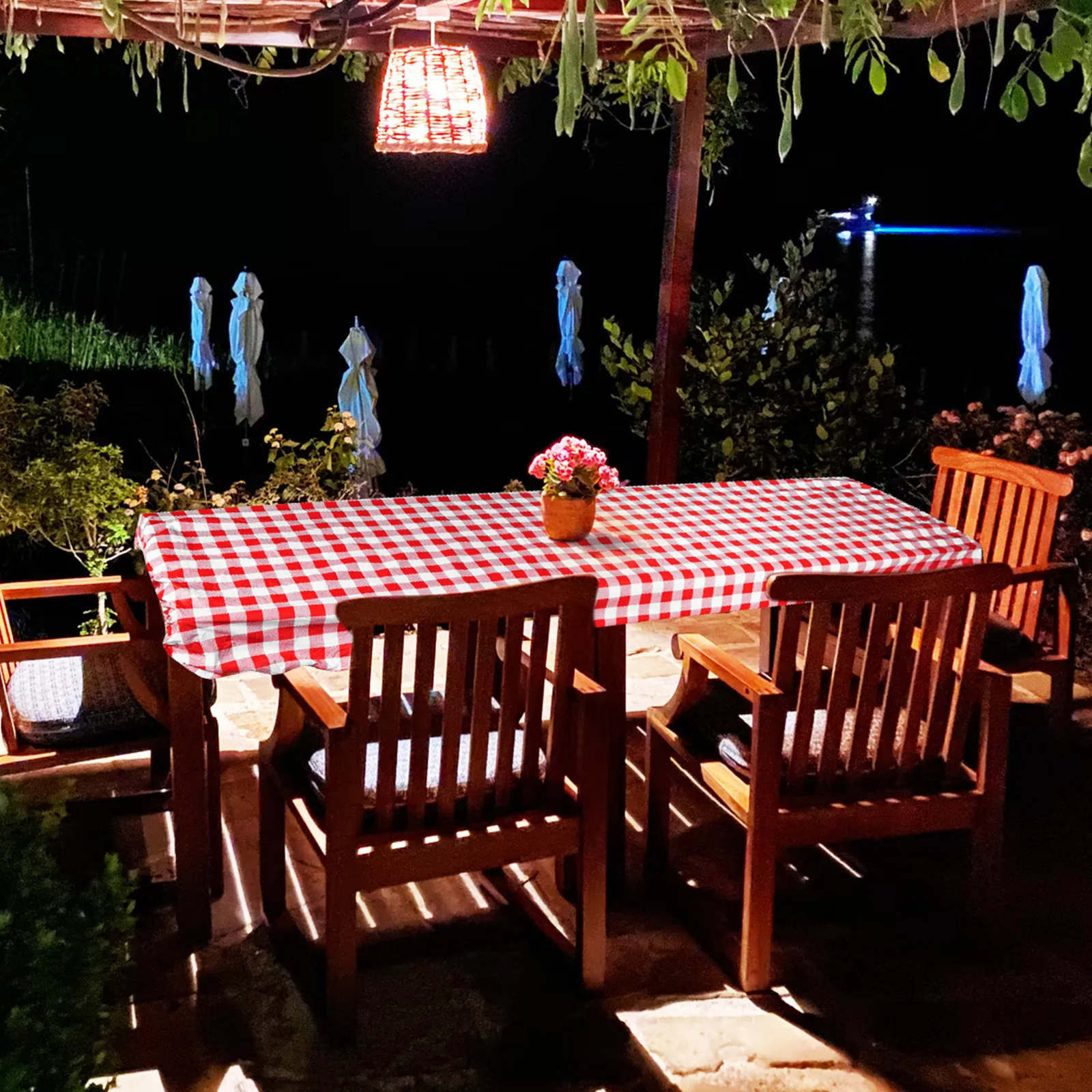 

1Set Picnic Bench Cover Waterproof Dustproof Tablecloth Scratch Resistant Sun Rain Protection Practical Home Decor Supplies