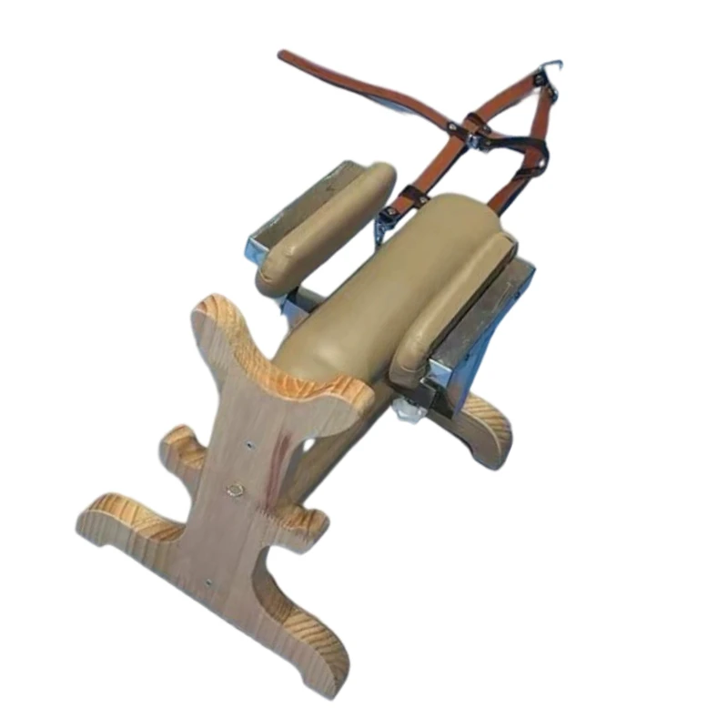 Dog Diagnosis and Treatment Frame Acupuncture Table, Solid Wood Tenon and Mortise Baoding Frame, Pet Binding Injection Table