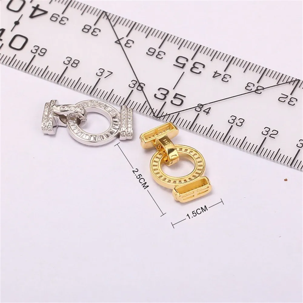 S925 Sterling Silver Jewelry Clasp for DIY Necklace Bracelet Jewelry Findings Connector Hook 925 Silver Clasps Crafting Supplies