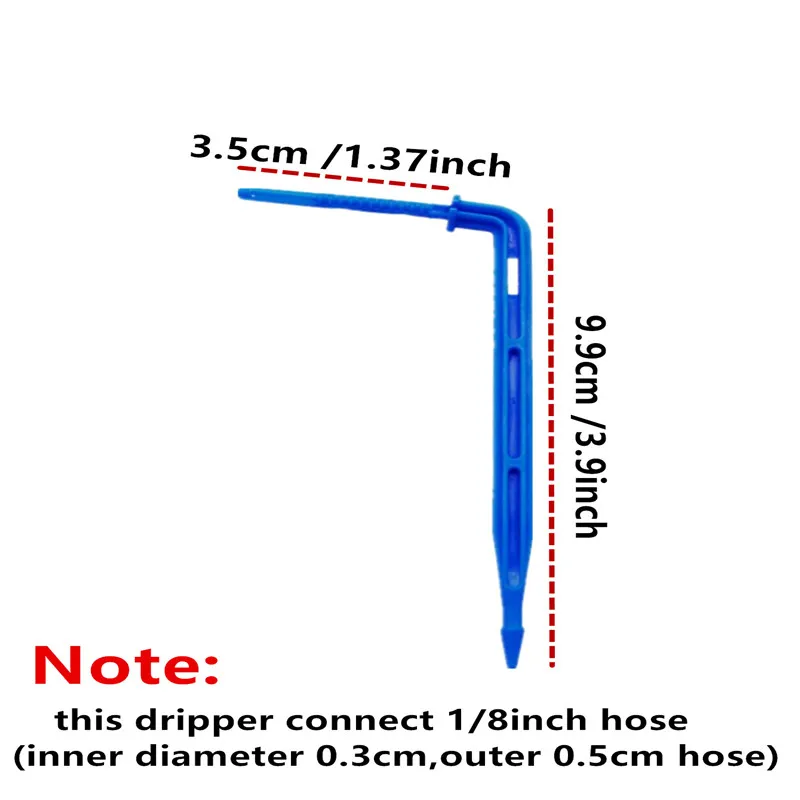 100pcs 3/5mm hose garden water dropper drip arrow system Greenhouse Drip Arrow Gardening Irrigation system micro flow dripper