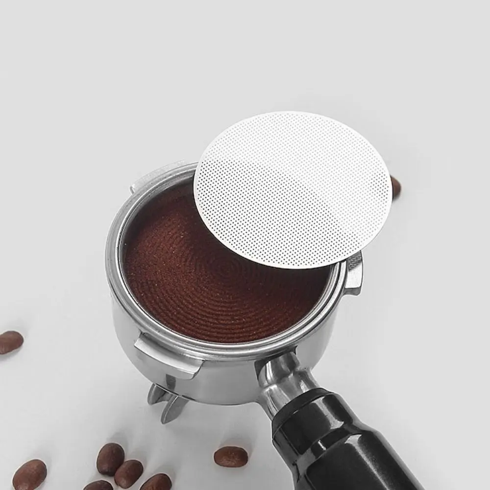 5pcs 51/53/58 MM Espresso Screen Coffee Filter Stainless Steel Rust-proof Portafilter Filter Mesh Anticorrosive Reusable