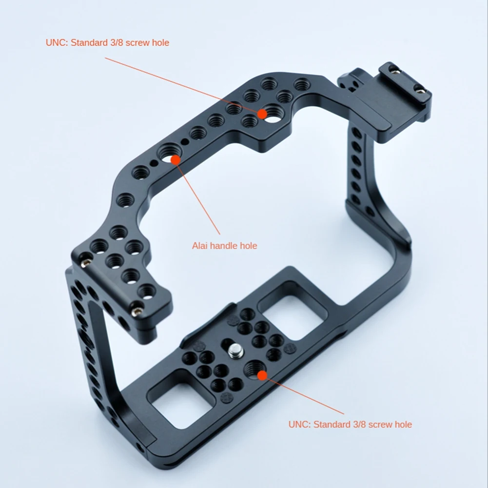 

Camera Cage For Canon EOS R Feature With 1/4 3/8 Thread Holes For Magic Microphone Fill Light Attachment