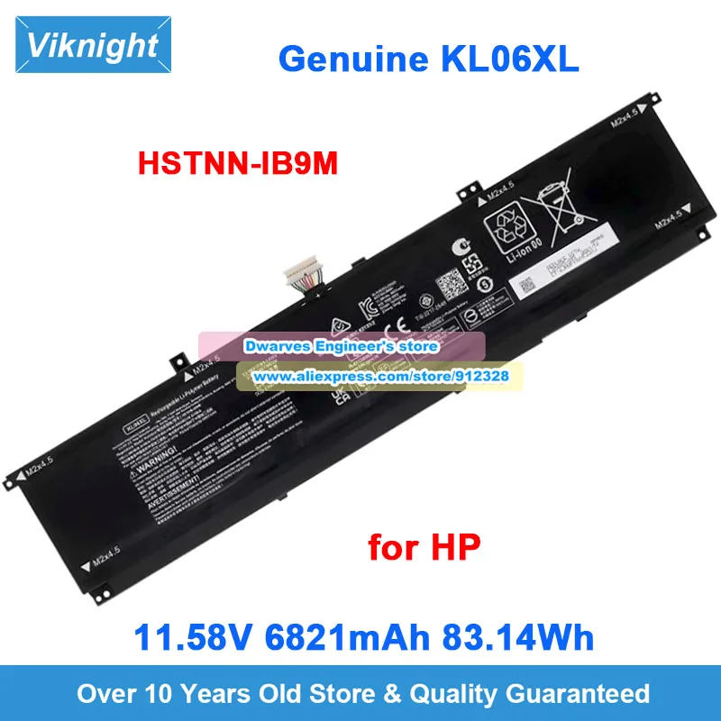 Genuine KL06XL Battery for HP ENVY 15T-EP000 Series 15-ep0098nr Laptop Battery HSTNN-IB9M L85853-1C1 L85885-005