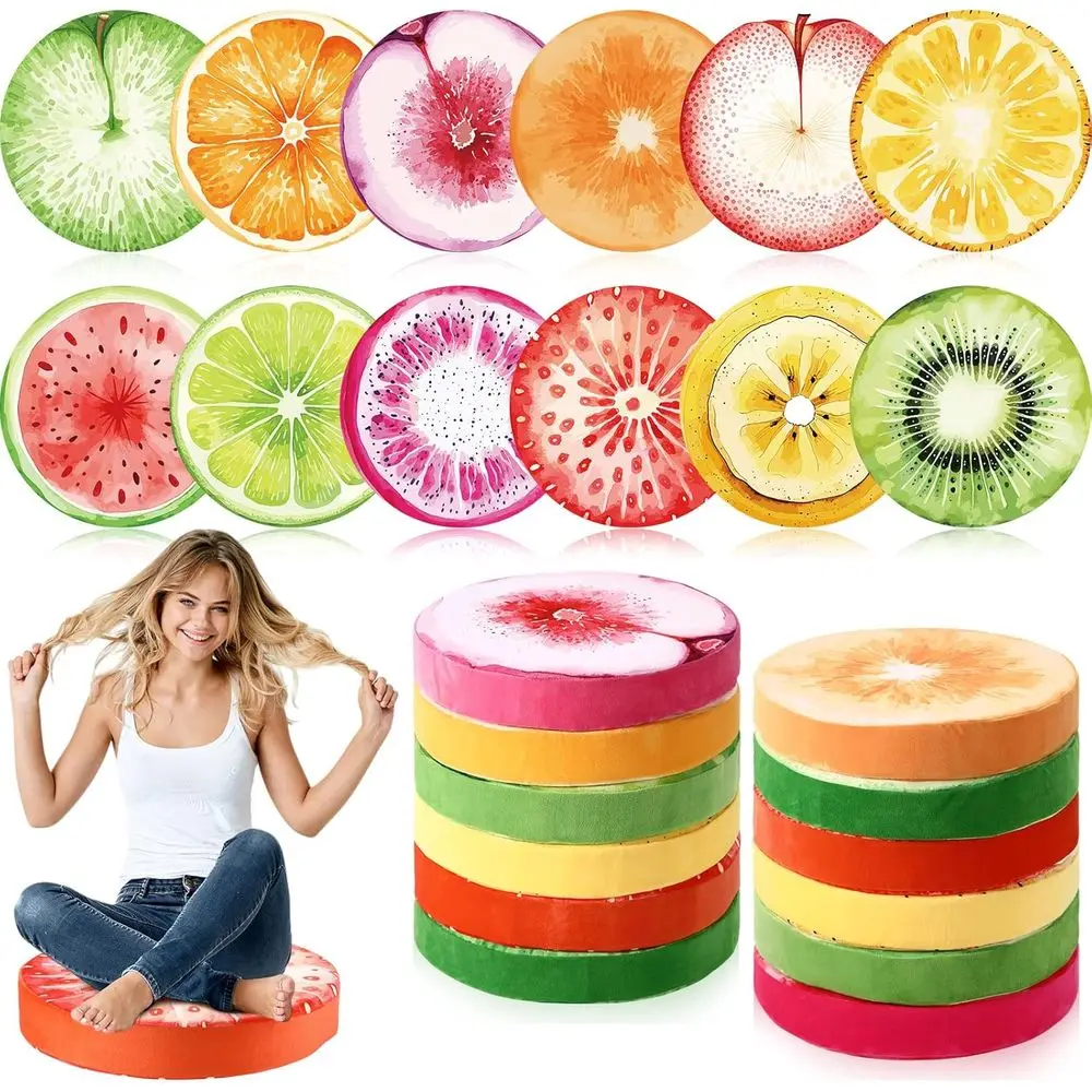 

Set of 12 Round Floor Pillows for Kids, Carpet Circles, Flexible Seating Cushions, Ideal for Classrooms, Playrooms, and Group Ac
