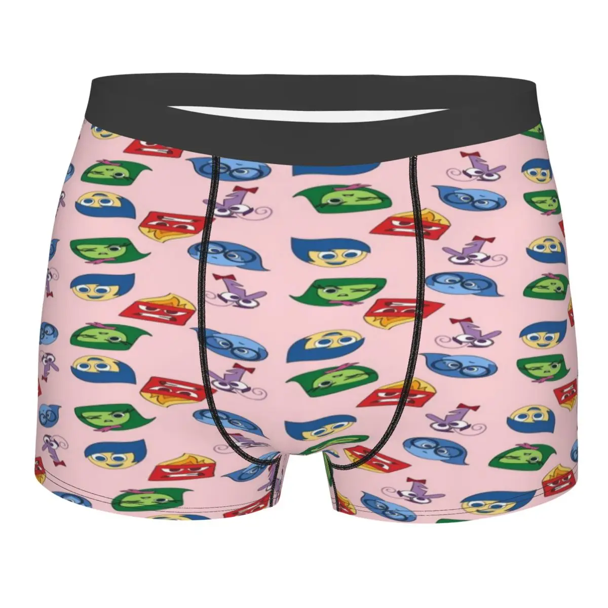 

Мужские трусы-боксеры с принтом «Внутри и снаружи» в мультяшном стиле, дышащие, с индивидуальным дизайном