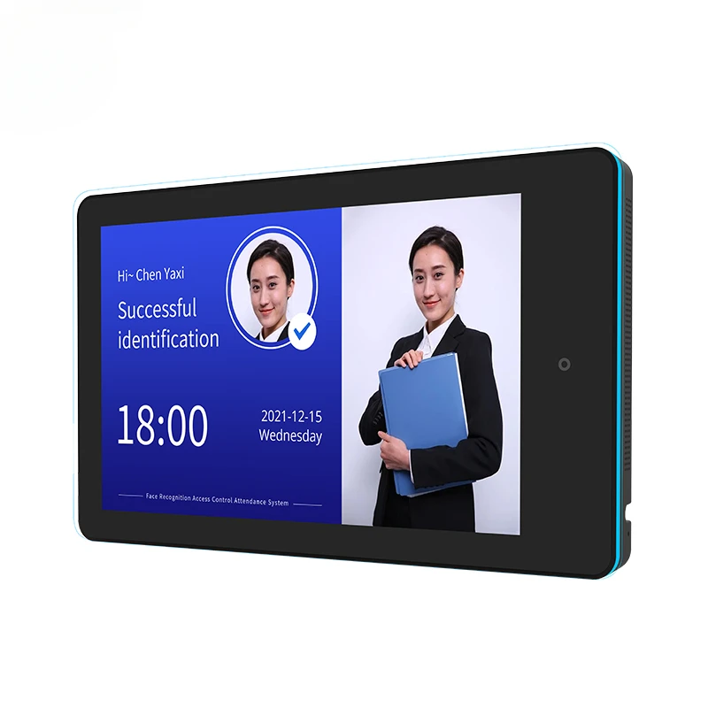 Wall Mount Screen POE Power Surrounding LED Light Bar Conference Meeting Room Android Tablet