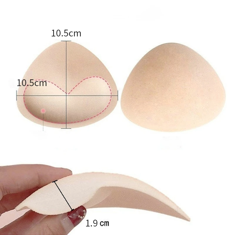 1Pair Sponge Push Up Bra Pads Set for Women Invisible Insert Swimsuit Bikini Breast Enhancers Chest Cup Pads Accessories