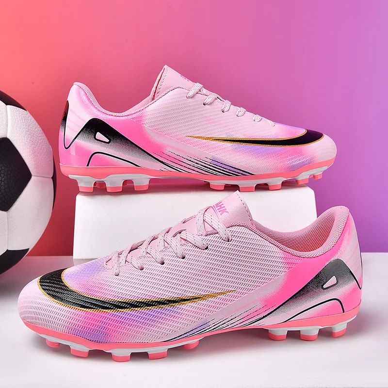 أحذية كرة القدم للرجال من جمعية المهنية ذات المسامير الطويلة المرابط أحذية كرة القدم الرياضية Tenis في الهواء الطلق أحذية رياضية نسائية أصلية عالية الجودة