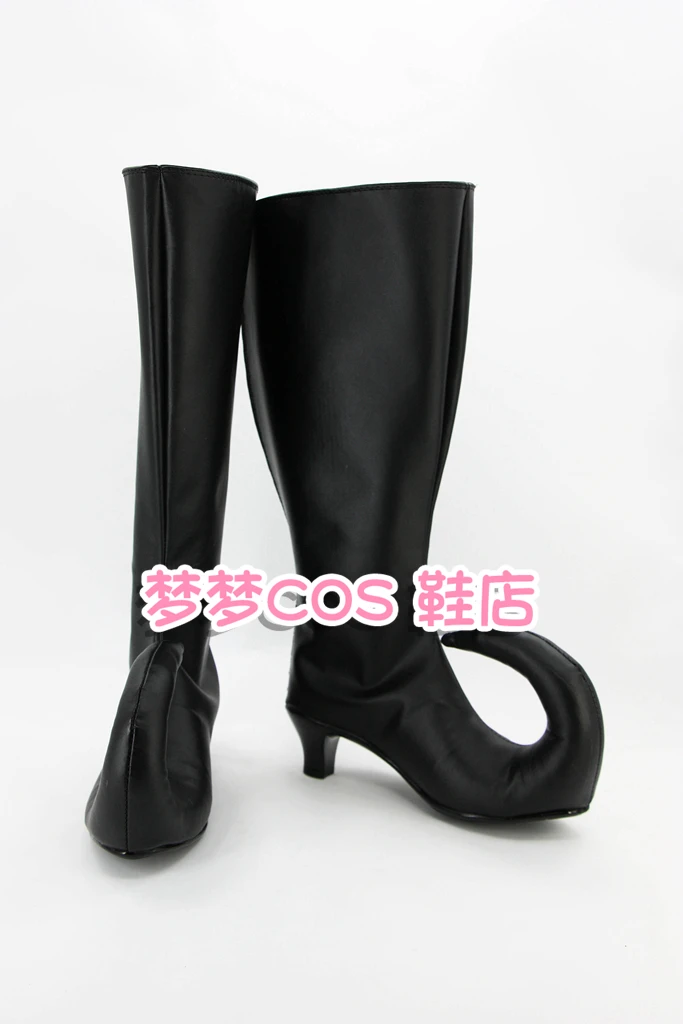 

Anime Soul Eater Monster Cat Blair Cosplay Shoes Boots Halloween Handmade Black Leather Costume Boots