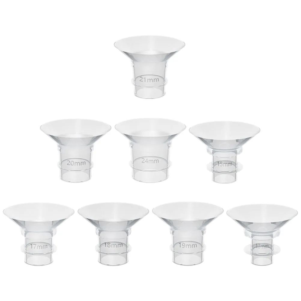 

Silicone Breast Pump Flange Inserts 13mm Trumpet Converter for Electric Wearable Pumps Smooth Surface Sturdy Useful