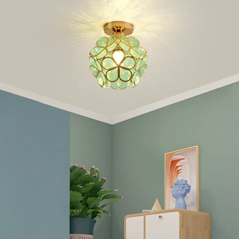 Modern Glass Pendant Lights for Restaurant Cafe Decoration Hanging Lamp Ceiling Chandeliers Nordic Flower Lighting Hotel Decor