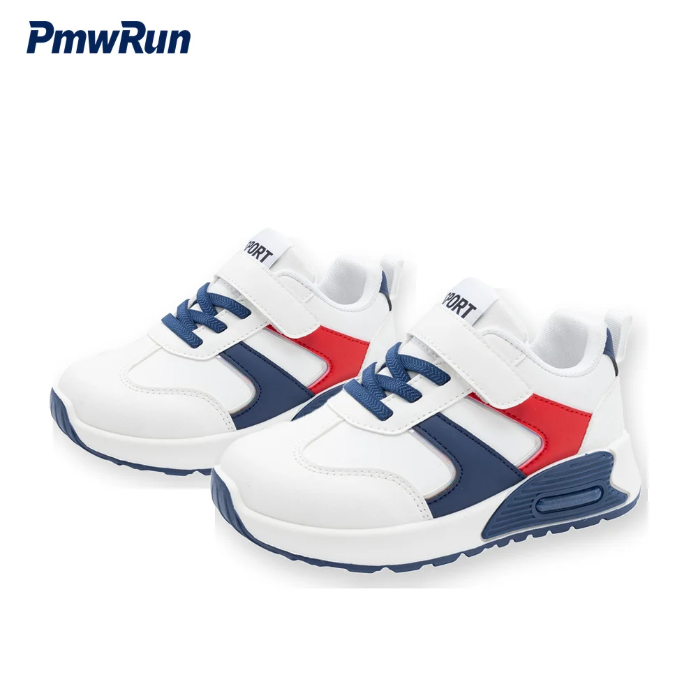 PU Leather Sport Shoes For Children 2026 Trend Fashion Autumn Sneakers For Kids Anti-slippery Outdoor Running Footwear Boys Girl