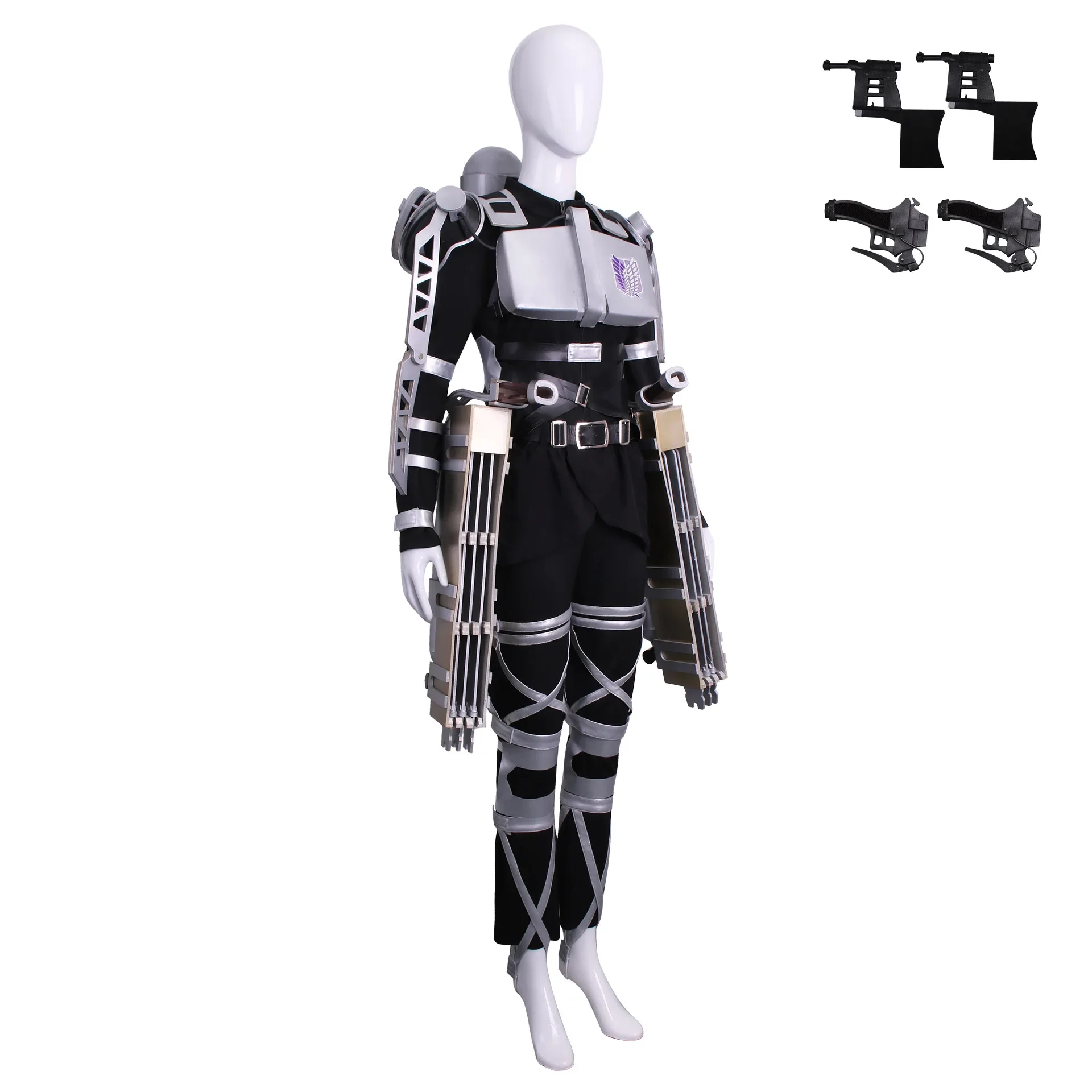 

Костюм для косплея «Атака Титанов: Последний сезон», боевой костюм Корпуса разведки «Крылья Свободы», обтягивающий костюм для косплея