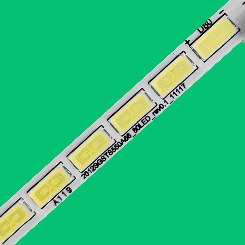 Circuitos originais da tira, 80LED, 675mm, LJ64-03515A, LTA550HQ20, LE55A700K, 3D55A6000I, LED55X5000DE, 1PC, novo